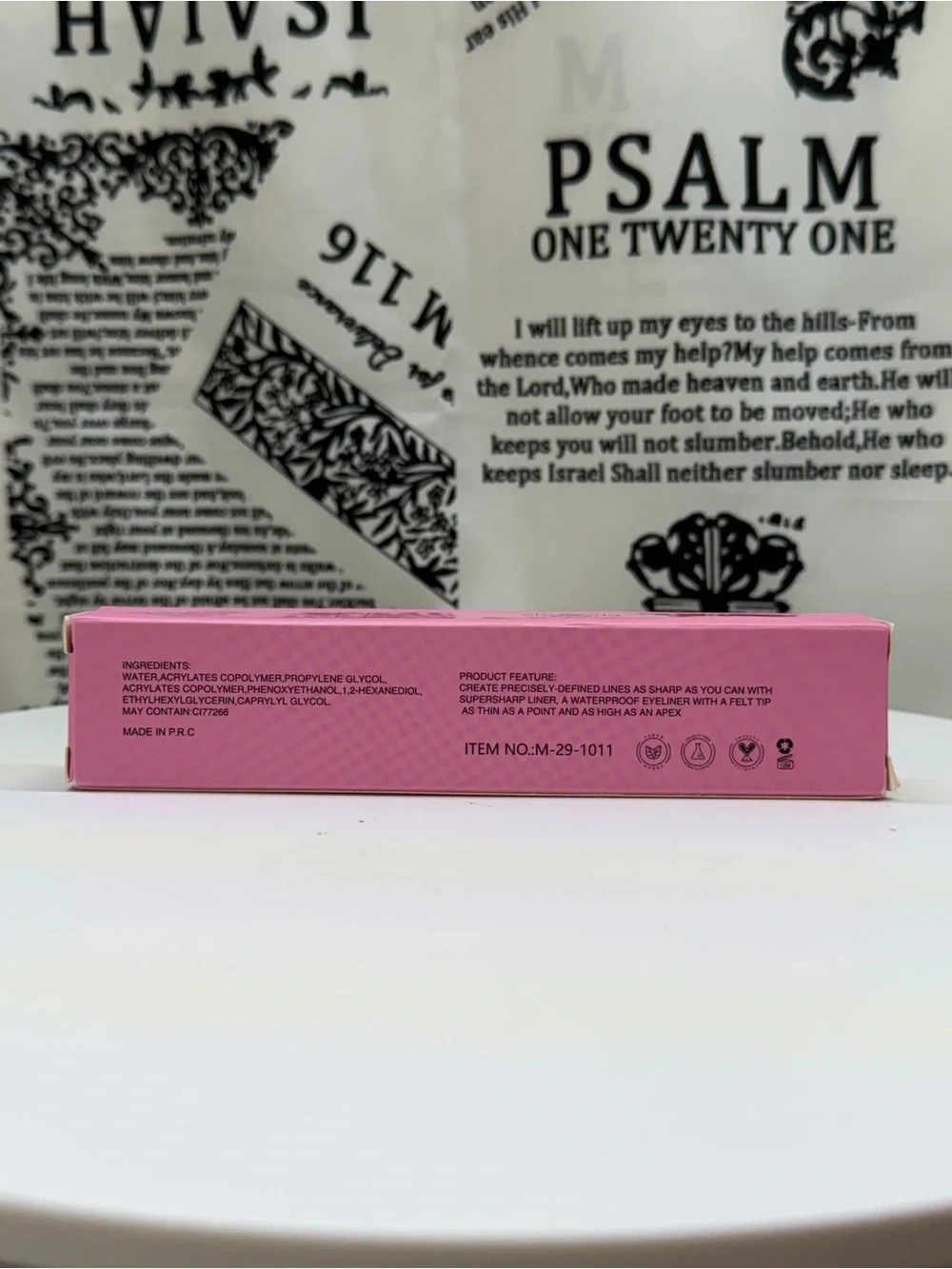 Showorld Beauty Dare Matte Black 24H Waterproof Eyeliner - Pink Packaging